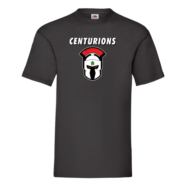 Black T-Shirt Centurions Logo weiß